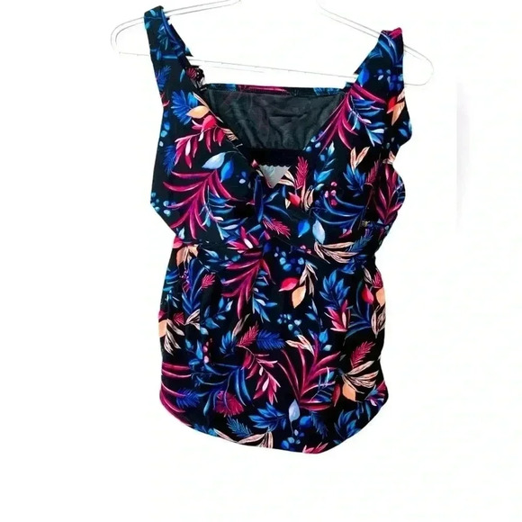 Christina  Tankini Top, Adjustable Straps, Colourful Size 18 - Picture 1 of 9